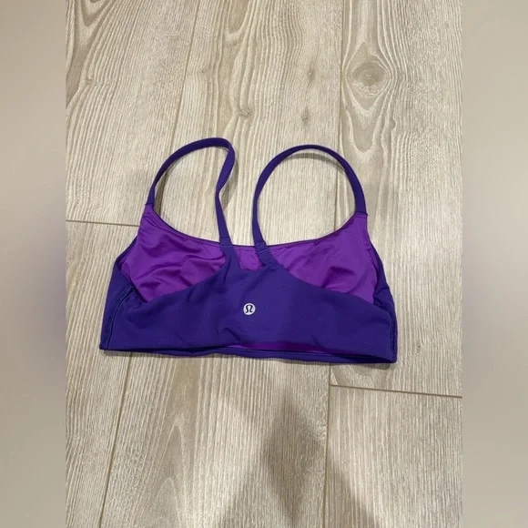 Lululemon Wunder Train Strappy Racer Bra *Light Support, C/D Cup Petrol Purple - Picture 4 of 5